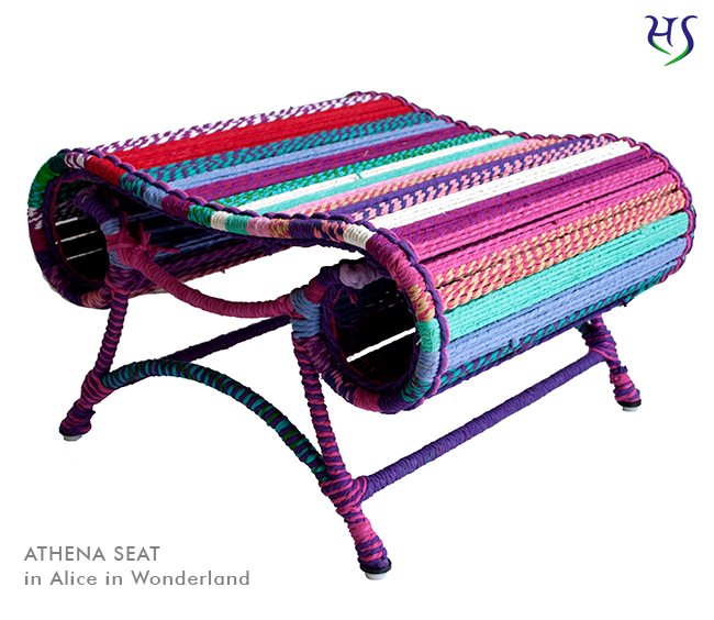 Athena Seat Katran Collection in Alice in Wonderland Color by Sahil & Sarthak